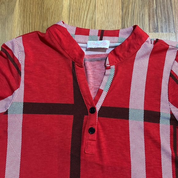 Pink Lily red plaid dress - Picture 3 of 3